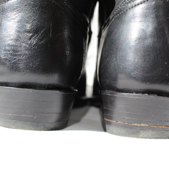 Lucchese Black Leather Boots Size 8D - Picture 15 of 16